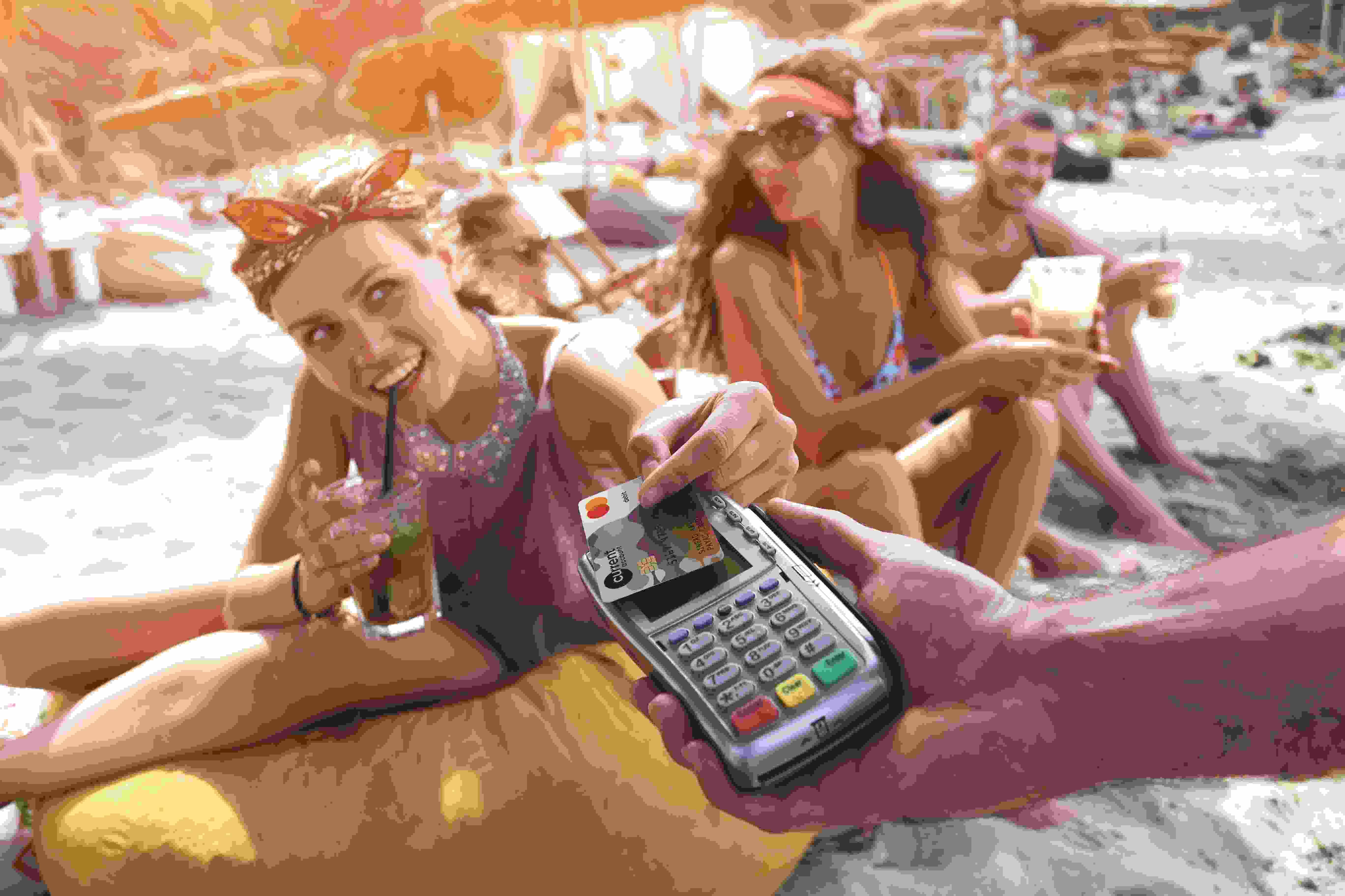 On beach contactless payment